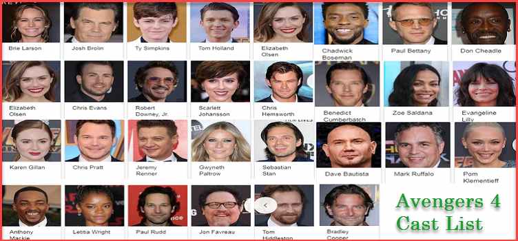 Avenger Infinity War 4 Cast List ! Avengers Infinity War Part 2 Cast-compressed
