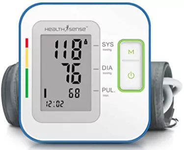 HealthSense BP100 Heart-Mate Blood Pressure Machine BP Monitor